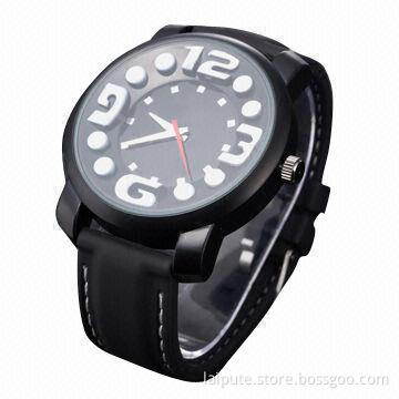 Fashionable Silicon Band Watch with Big Number Index, Water-resistant Structure